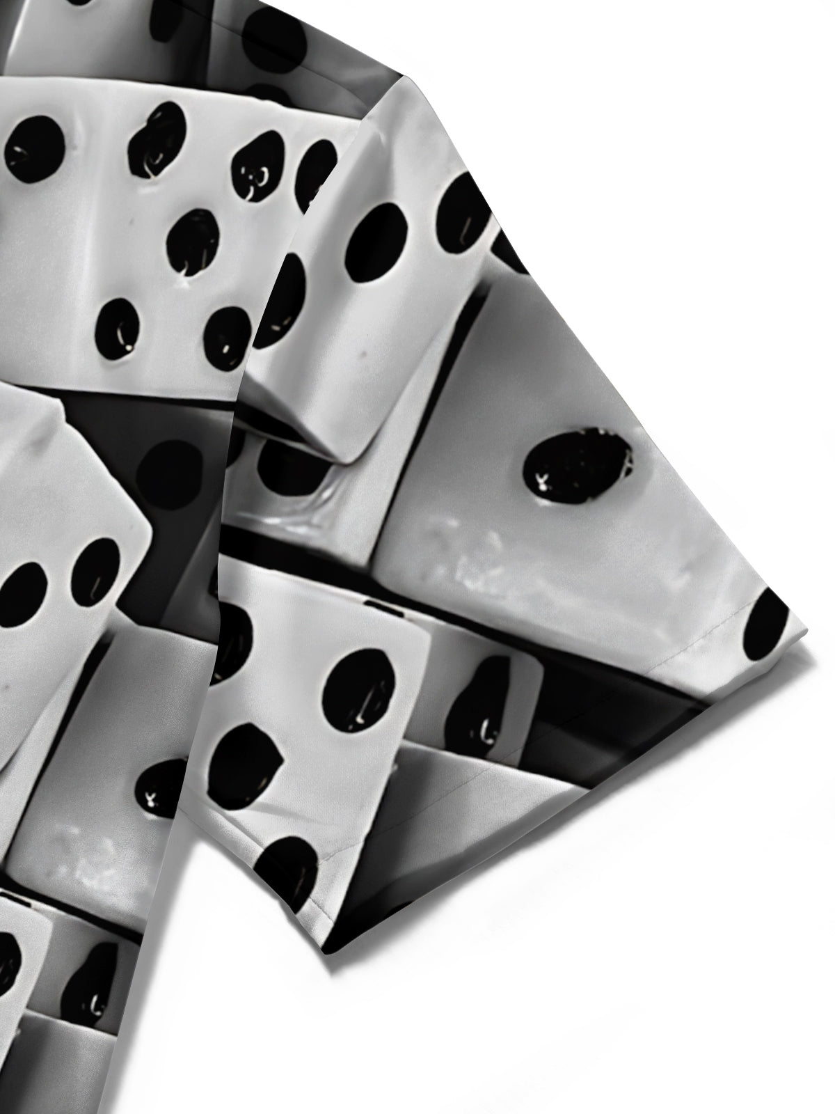 Dice Print Men's Pocket Short Sleeve Shirts