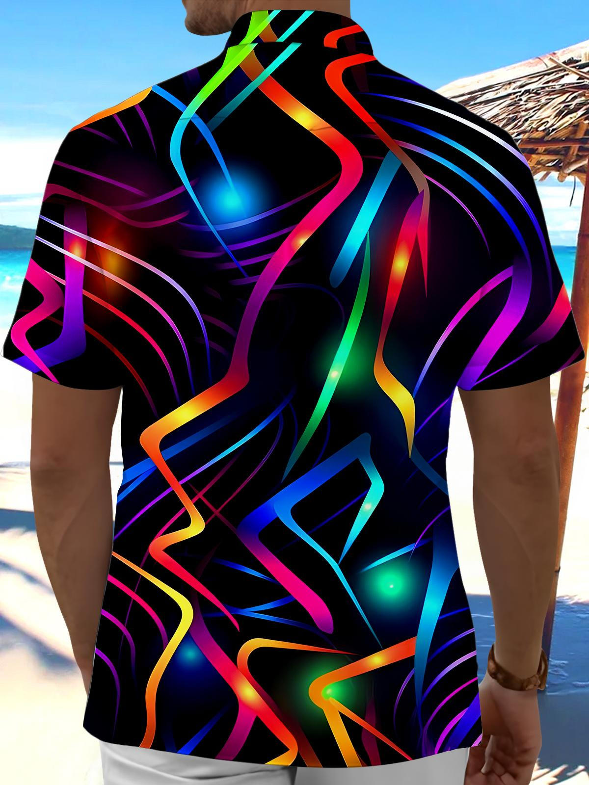 Geometry Men's Pocket Short Sleeve Shirts