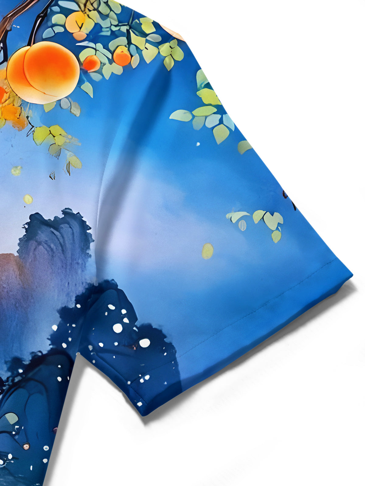 Mountains Tree Men's Pocket Short Sleeve Shirts