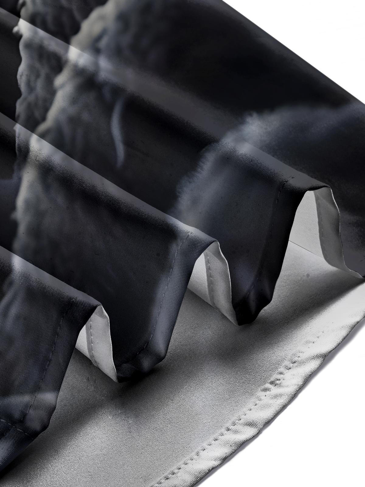 Animal Print Men's Pocket Short Sleeve Shirts