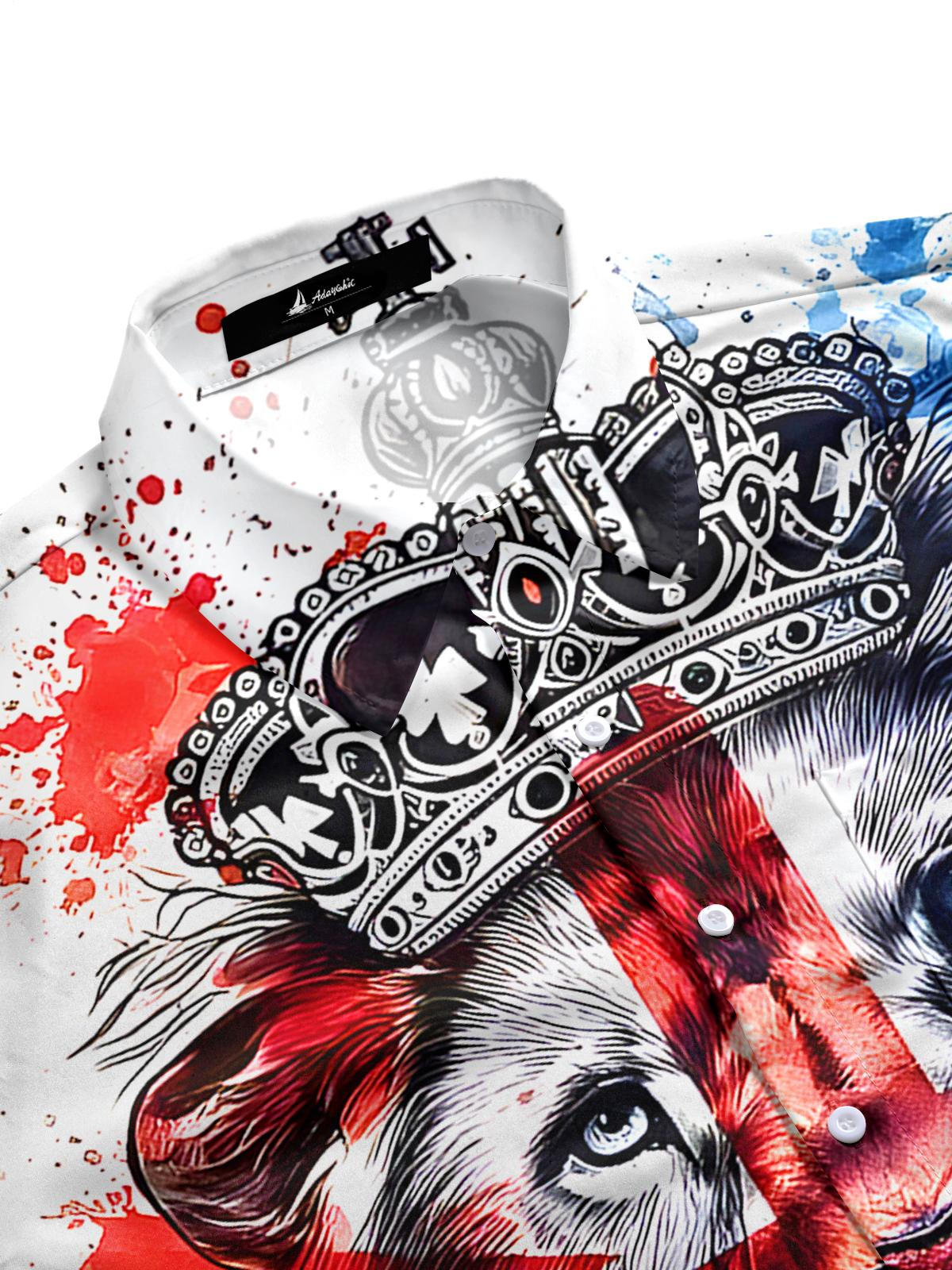 Lion Men's Pocket Short Sleeve Shirts