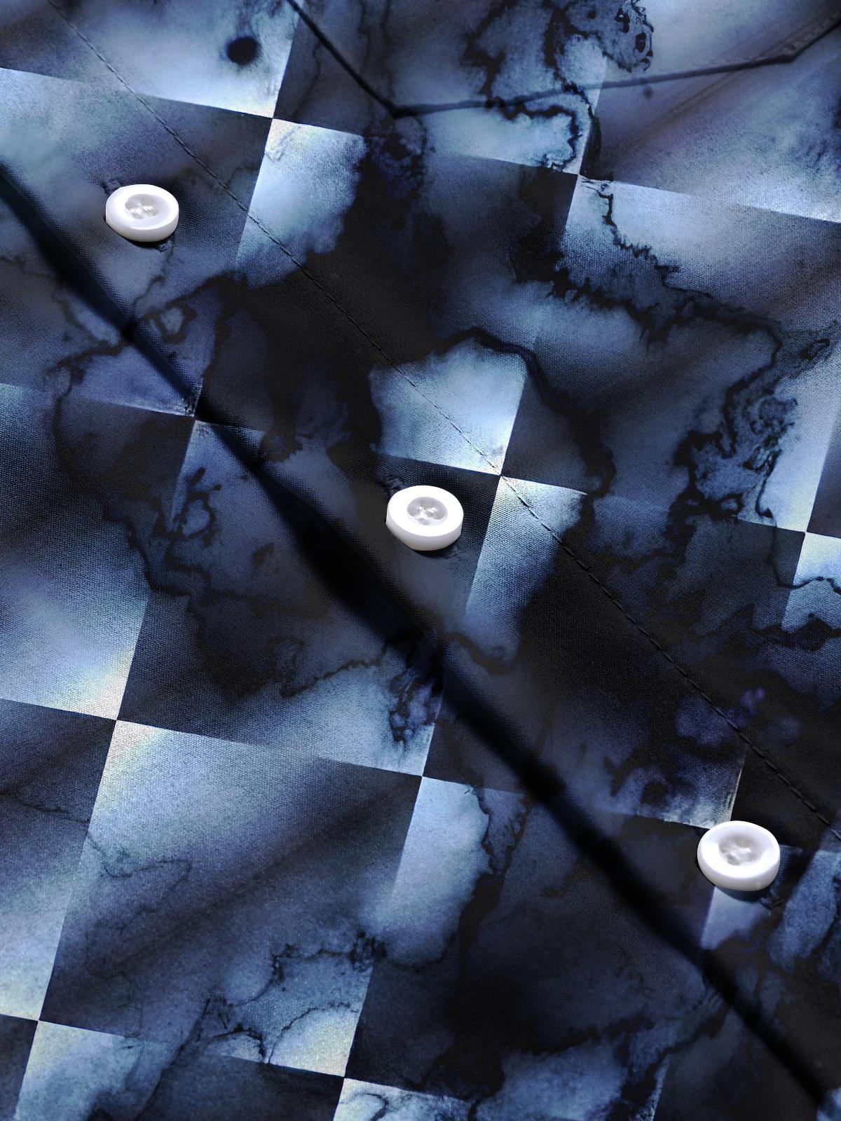 Geometry Abstract Men's Pocket Short Sleeve Shirts