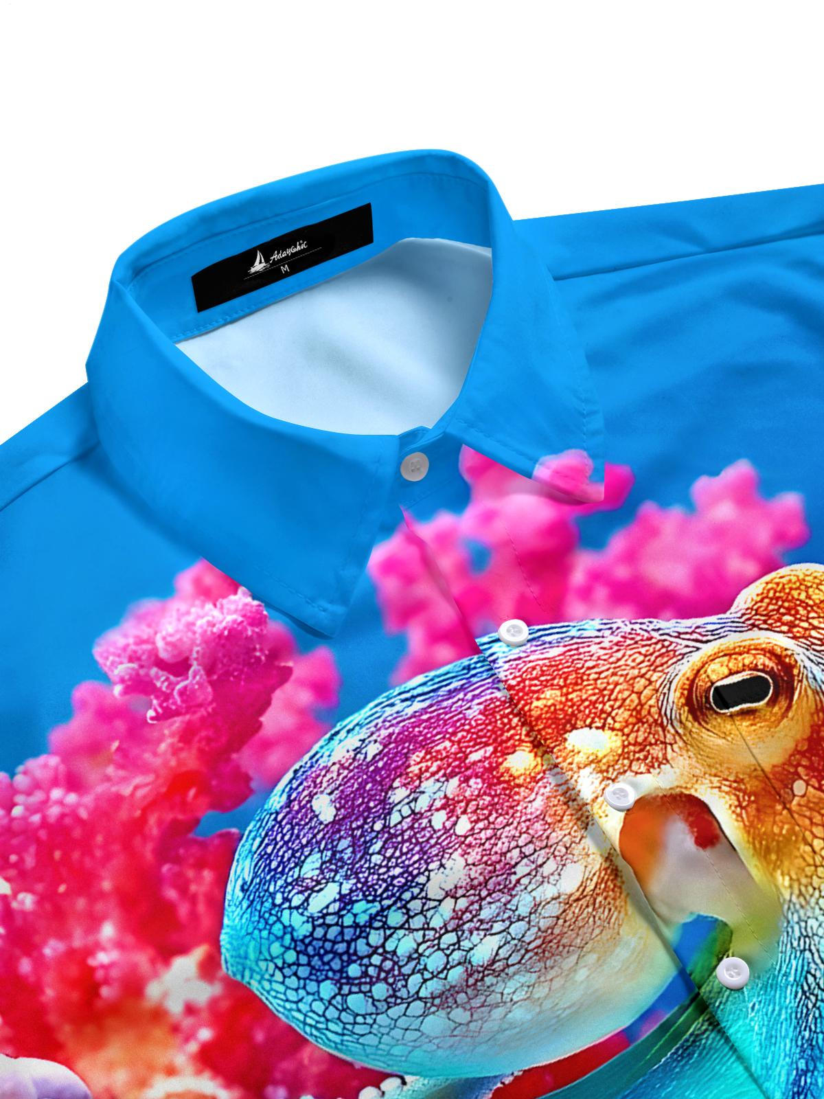 Octopus Men's Pocket Short Sleeve Shirts