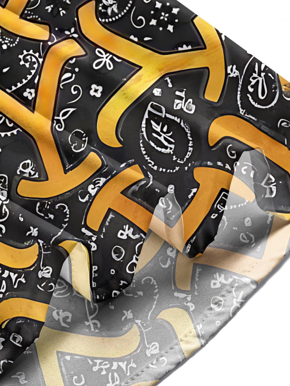 Paisley Vintage Print Men's Pocket Short Sleeve Shirts