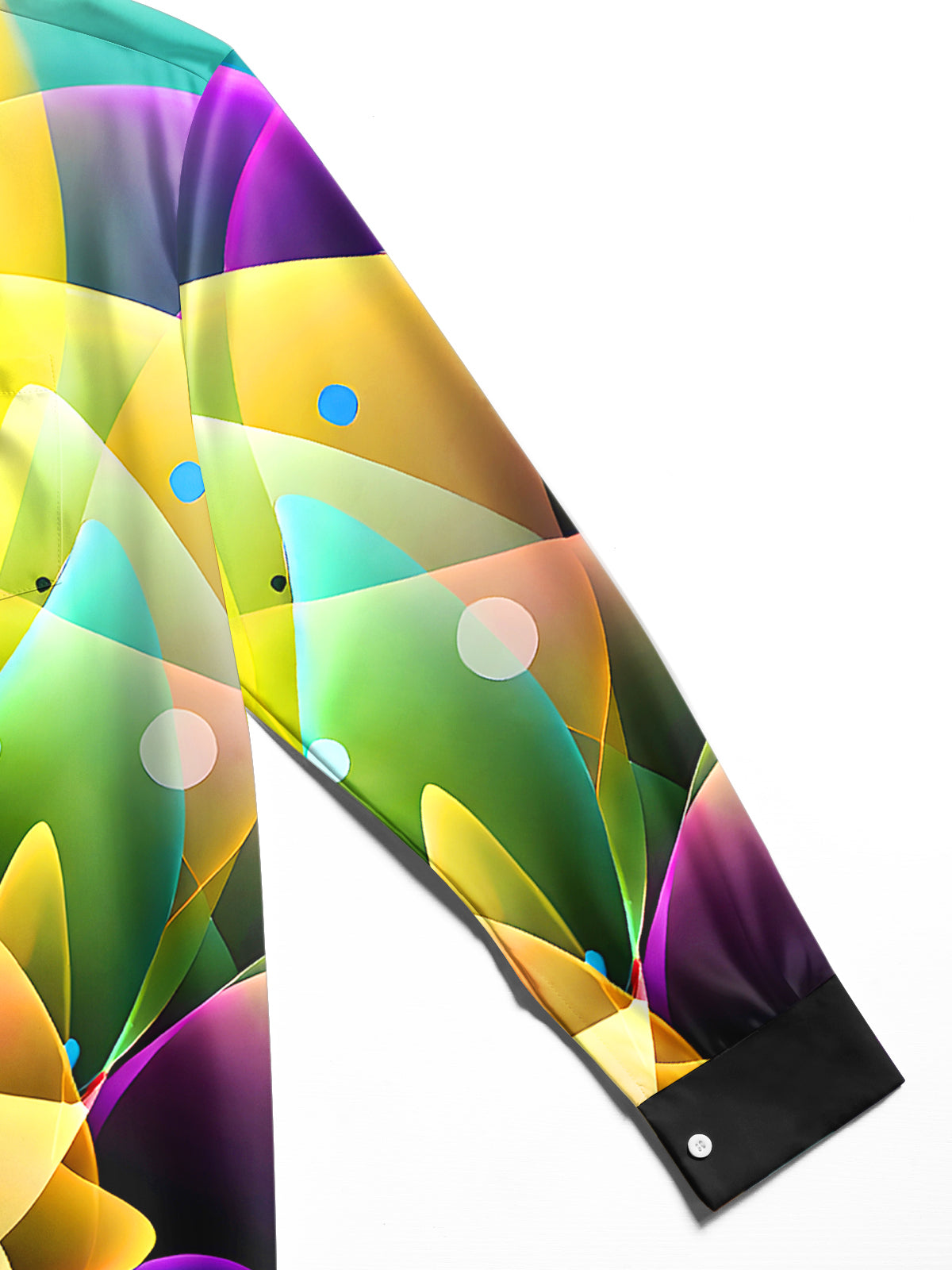 Abstract Men's Pocket Long Sleeve Shirts