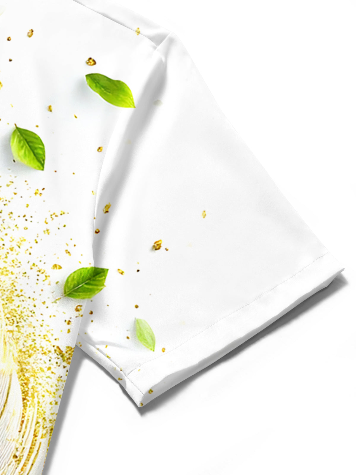 Feather Tree Print Men's Pocket Short Sleeve Shirts