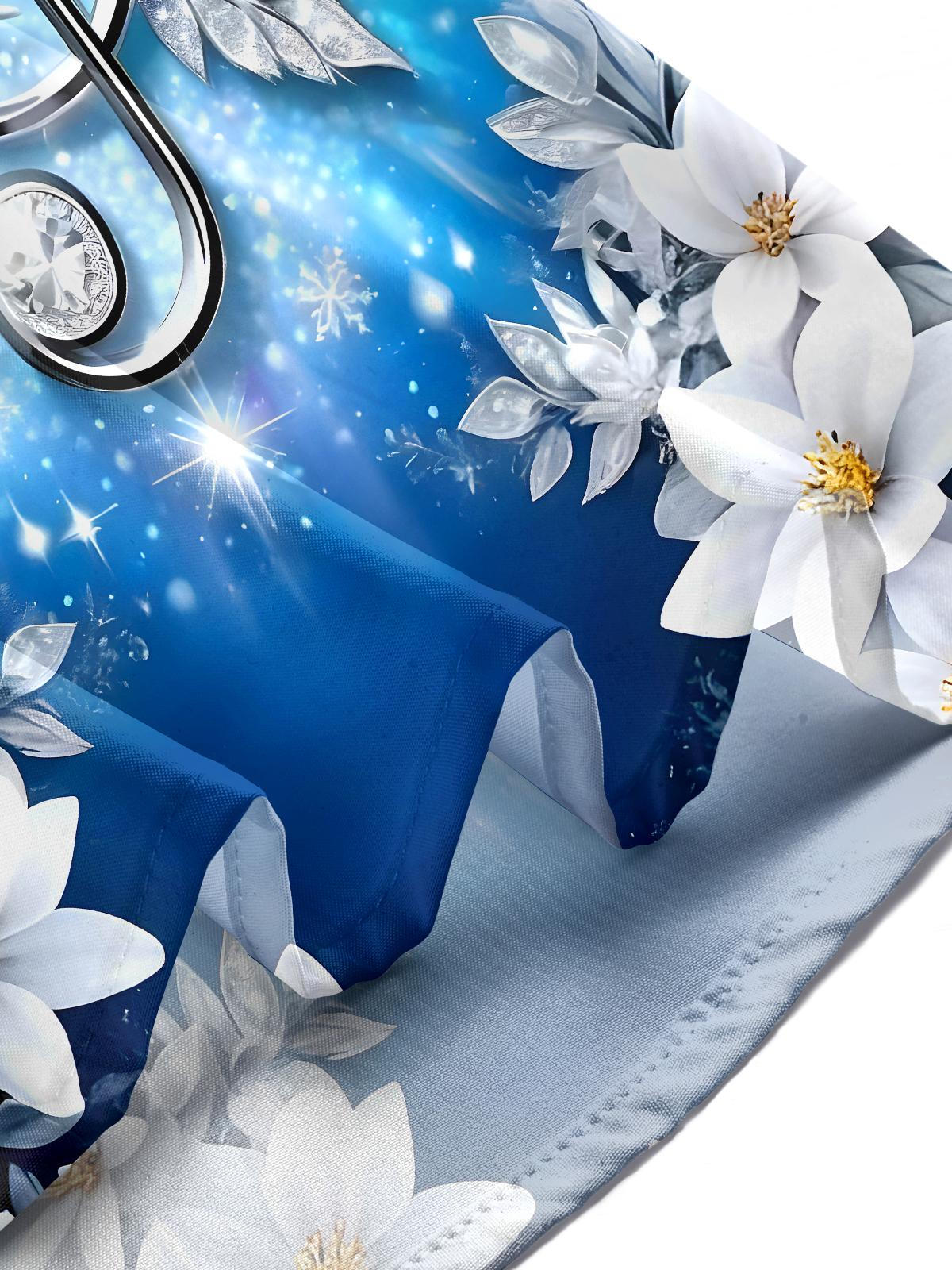 Musical Note Snowflake Floral Men's Pocket Long Sleeve Shirts