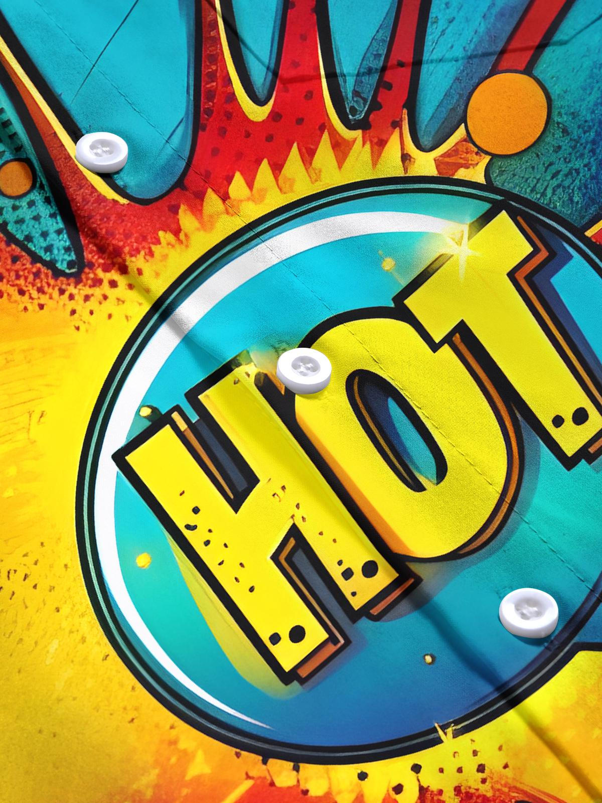 Summer Is Hot Men's Pocket Short Sleeve Shirts