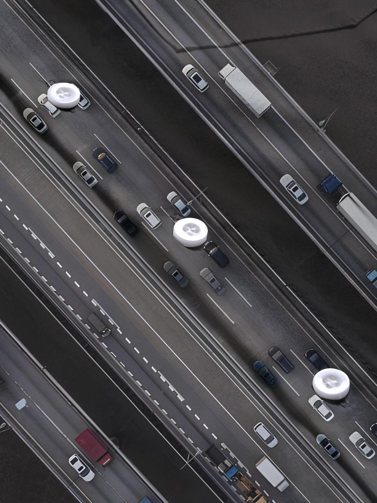 Road Print Men's Pocket Short Sleeve Shirts