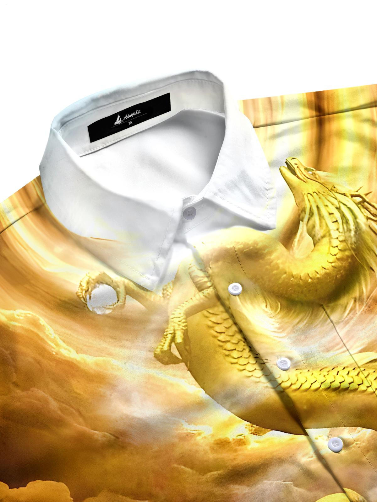 Dragon Men's Pocket Short Sleeve Shirts