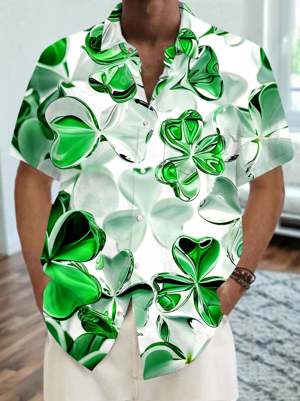 Leaf Men's Pocket Short Sleeve Shirts