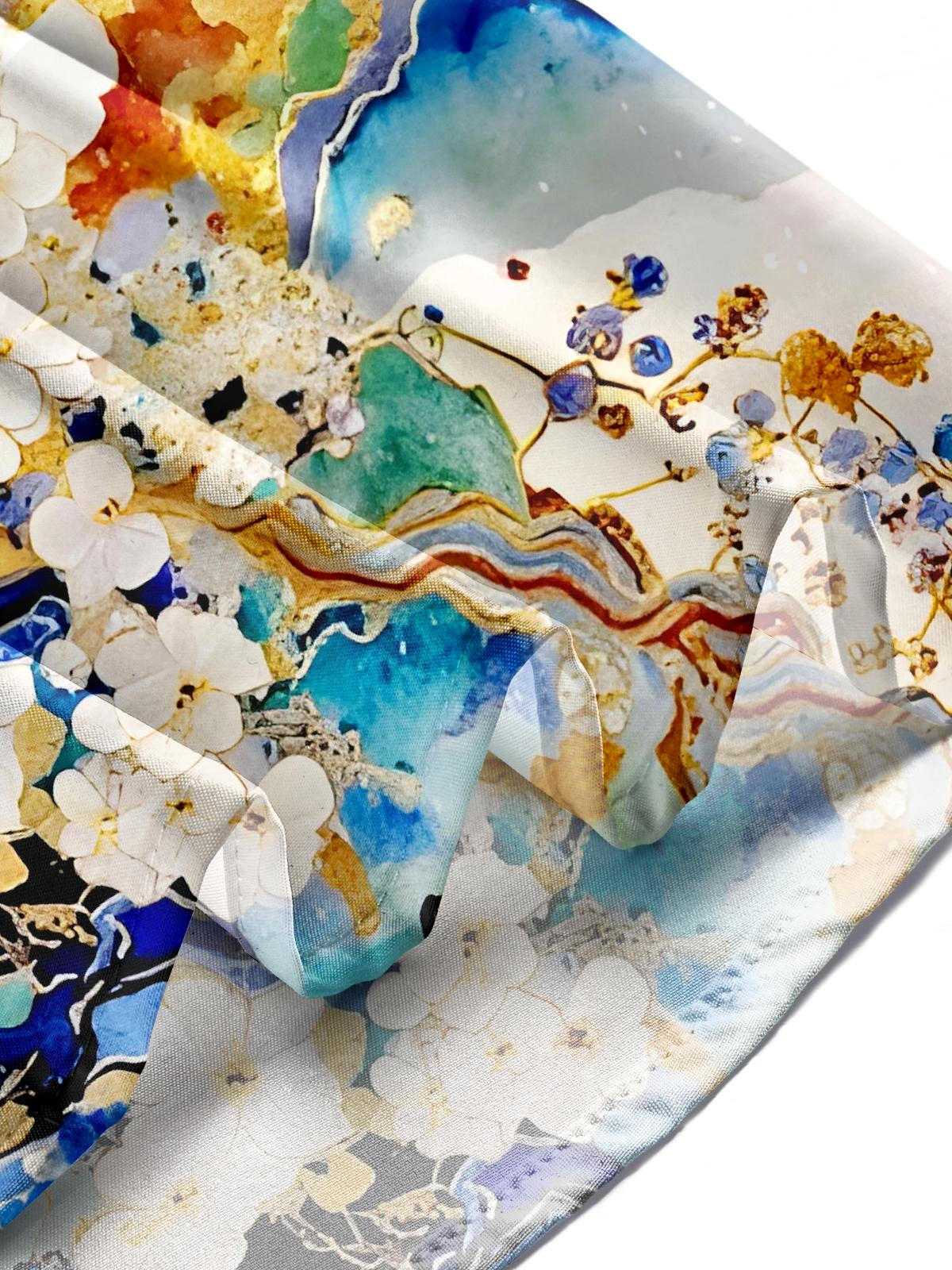 Floral Men's Pocket Short Sleeve Shirts