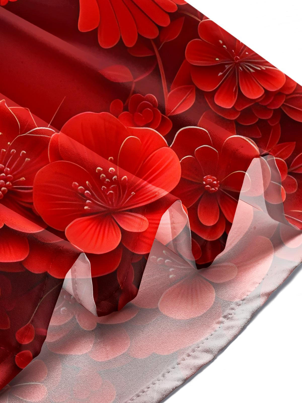 Floral Bird Print Men's Pocket Short Sleeve Shirts