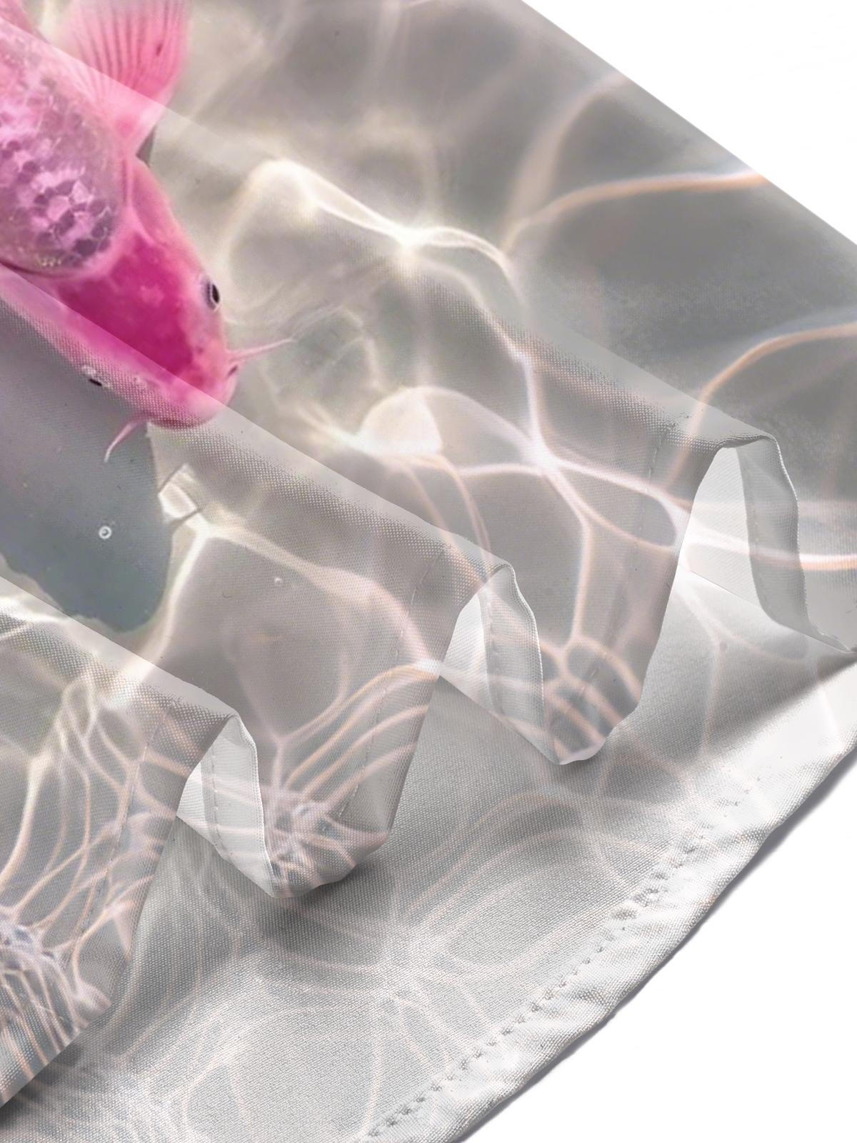 Fish Print Men's Pocket Short Sleeve Shirts