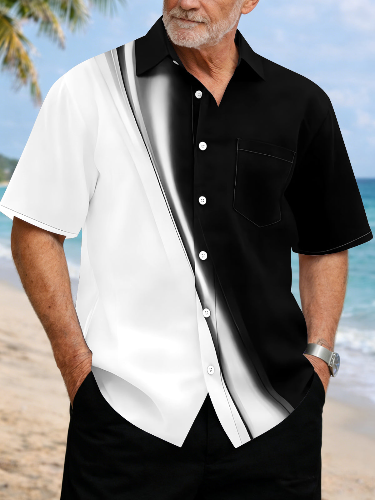 Basic Men's Pocket Short Sleeve Shirts