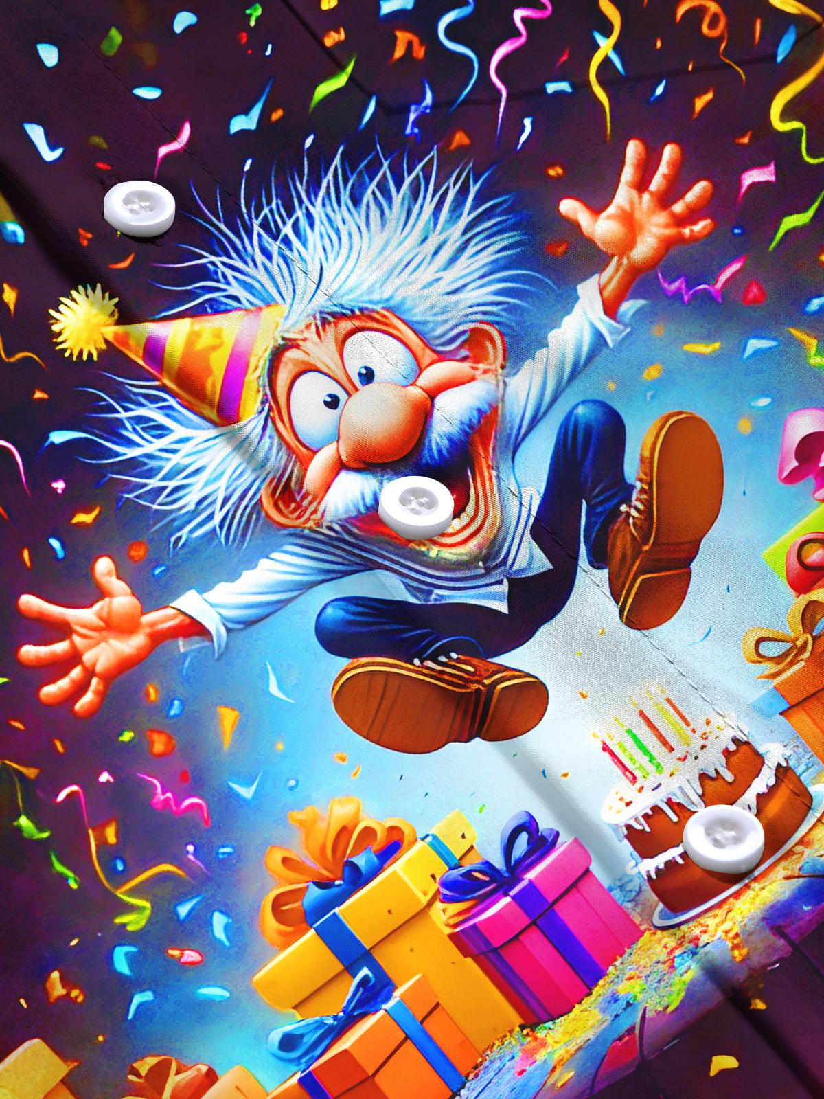 Fun Festive Ribbon Gifts Seniors Celebrate Men's Pocket Long Sleeve Shirts