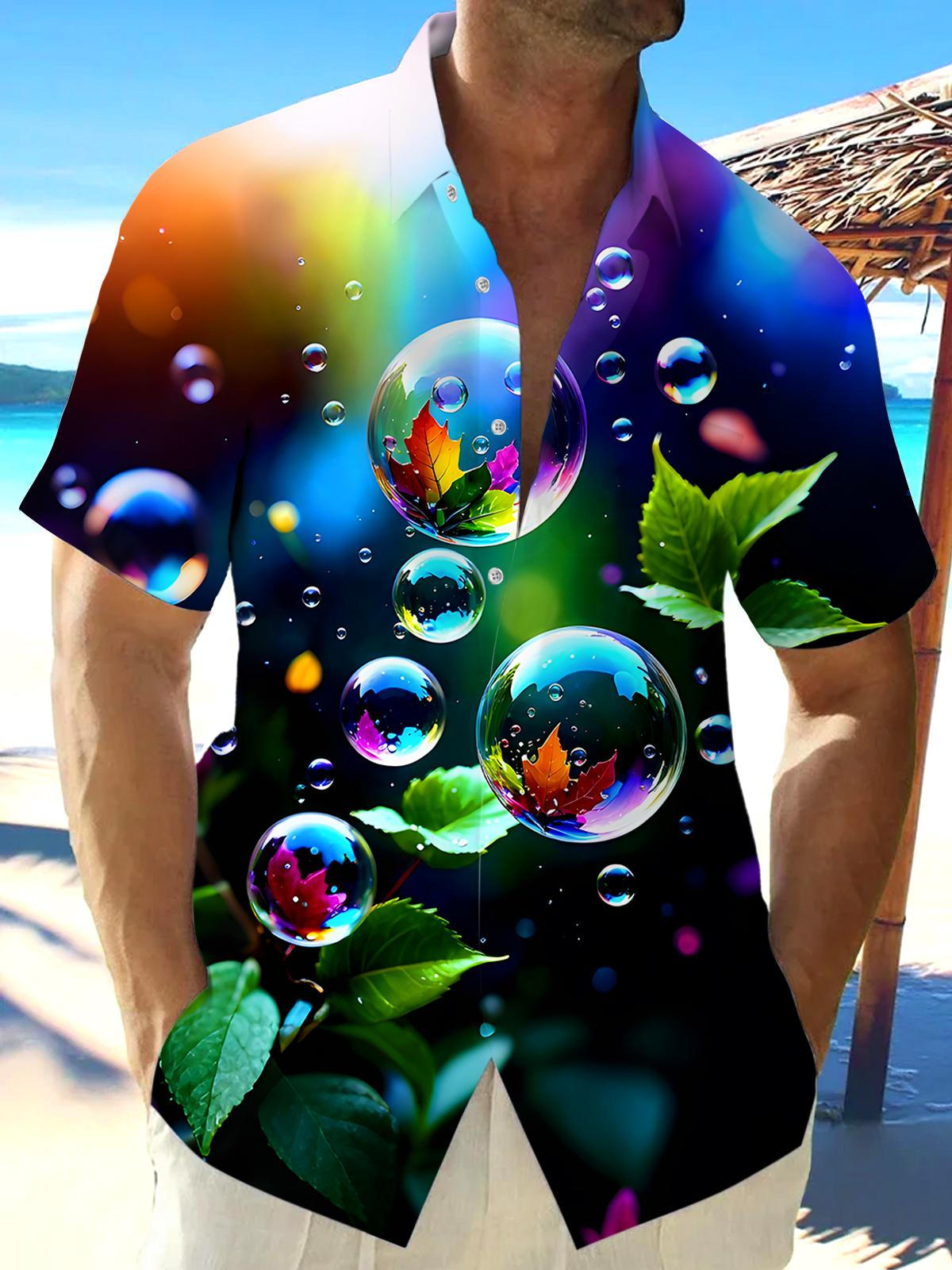 Bubble Men's Pocket Short Sleeve Shirts