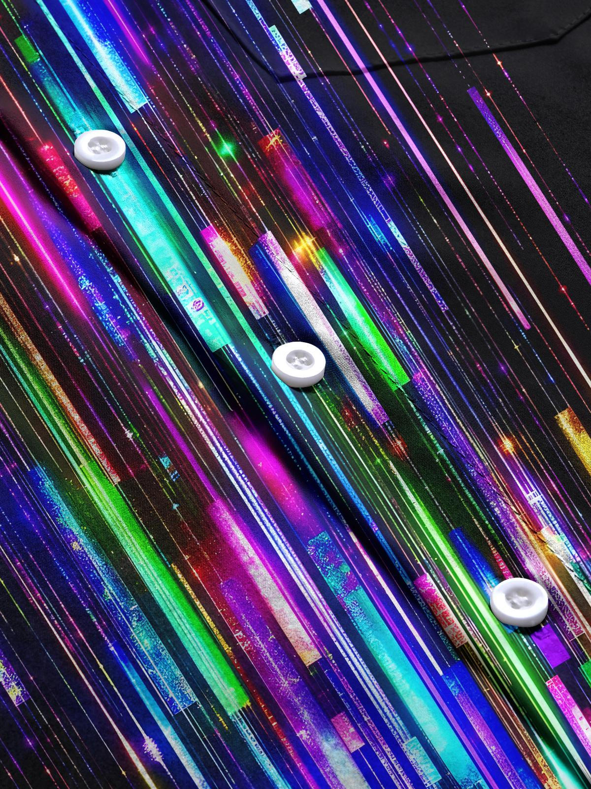 Tie Dye Men's Pocket Short Sleeve Shirts