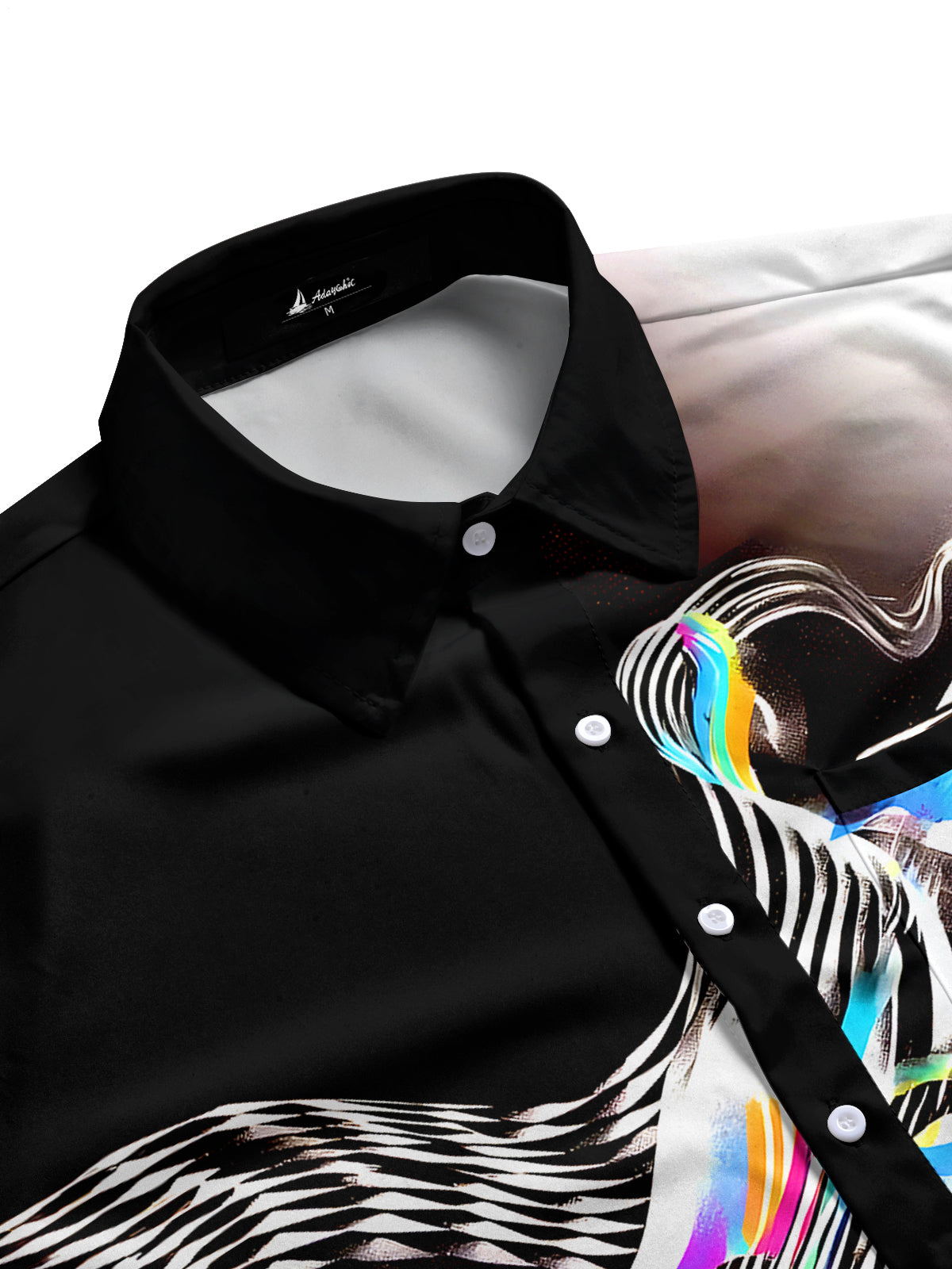 Tie Dye Abstract Men's Pocket Short Sleeve Shirts