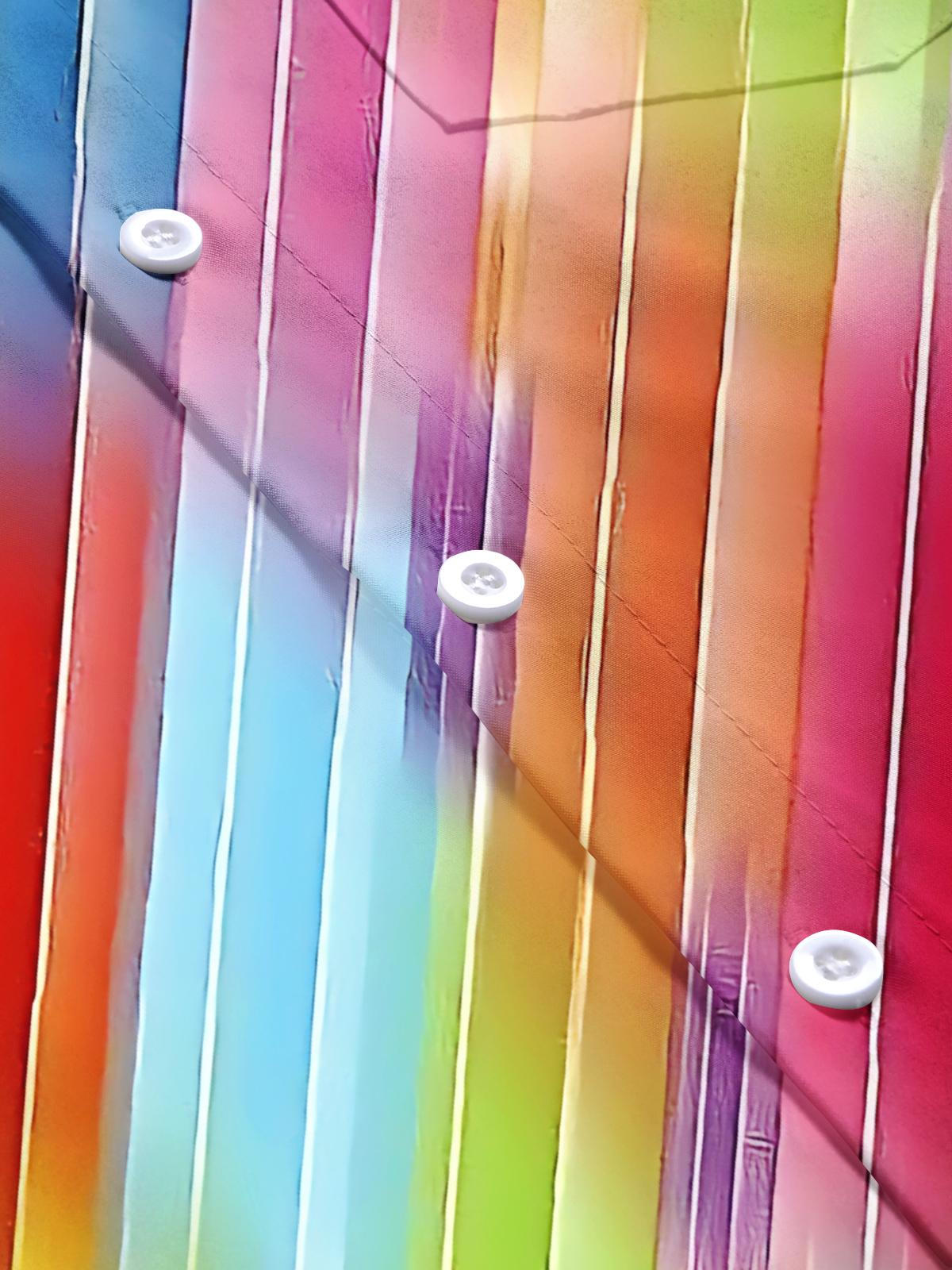 Gradient Print Men's Pocket Short Sleeve Shirts