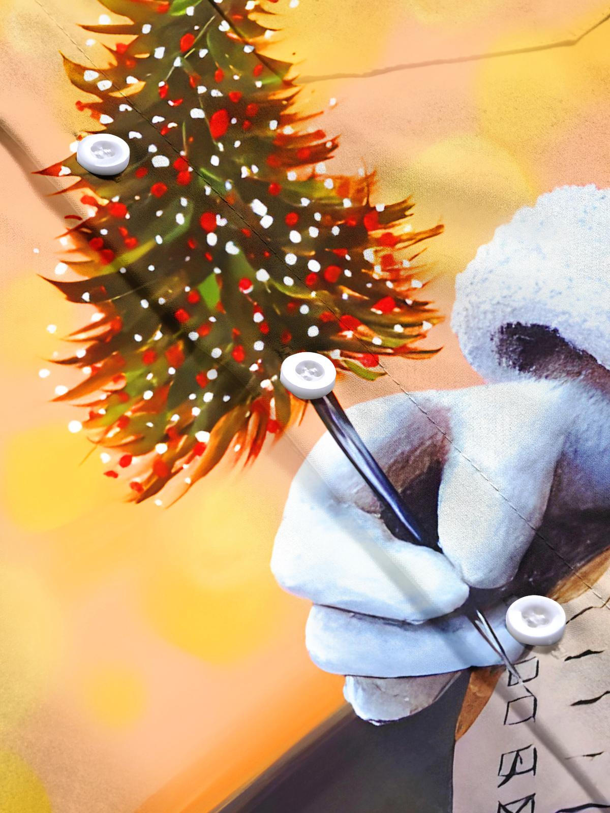 Fun Christmas List Xmas Men's Pocket Short Sleeve Shirts