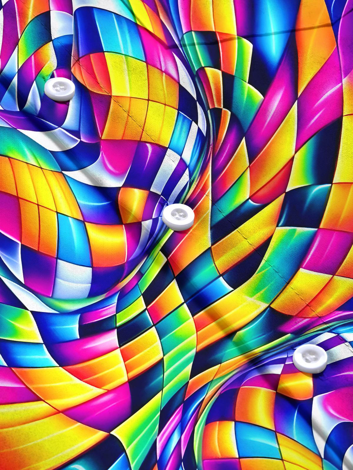 Geometry Men's Pocket Long Sleeve Shirts