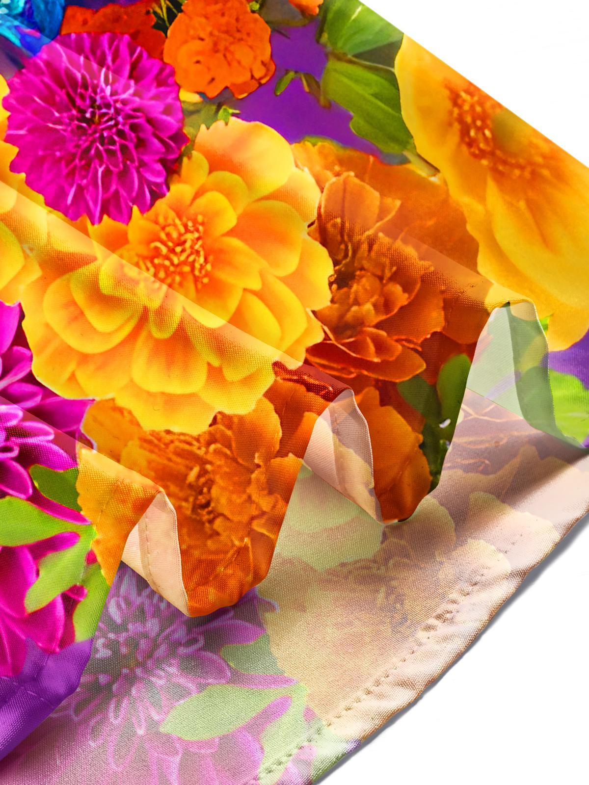 Funny Colorful Floral Otter Men's Pocket Short Sleeve Shirts