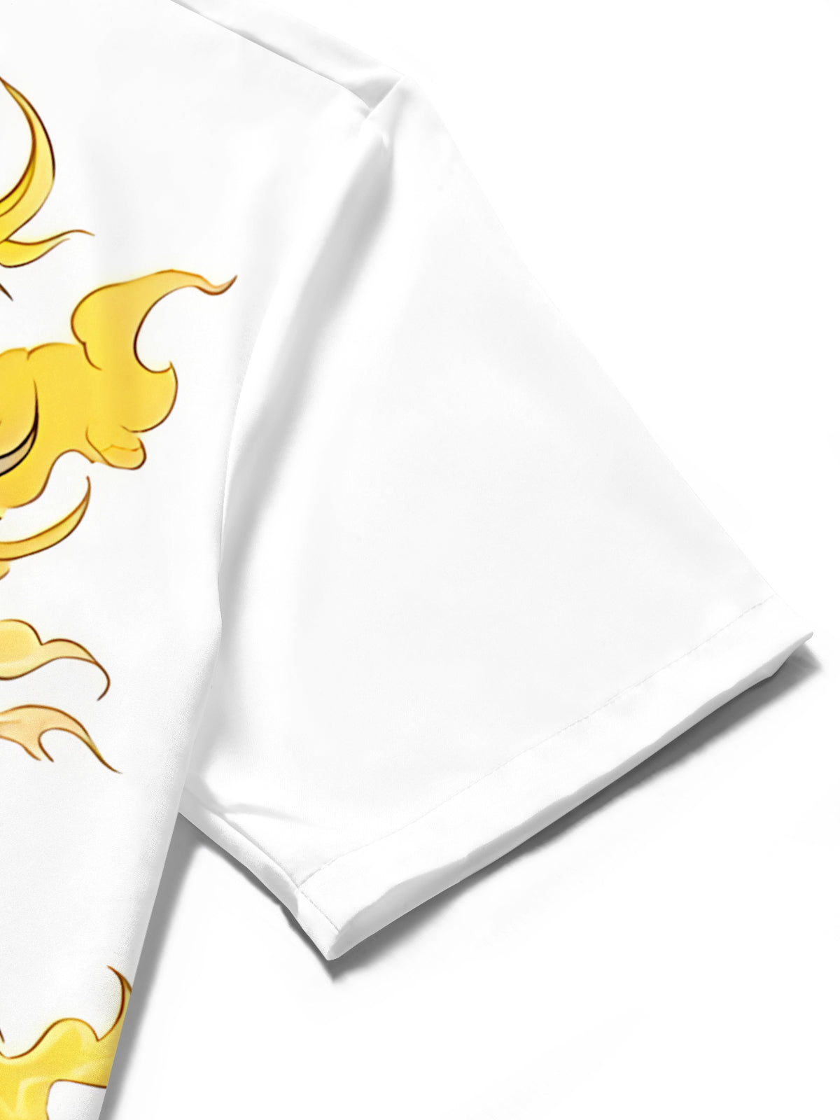 Dragon Print Men's Pocket Short Sleeve Shirts