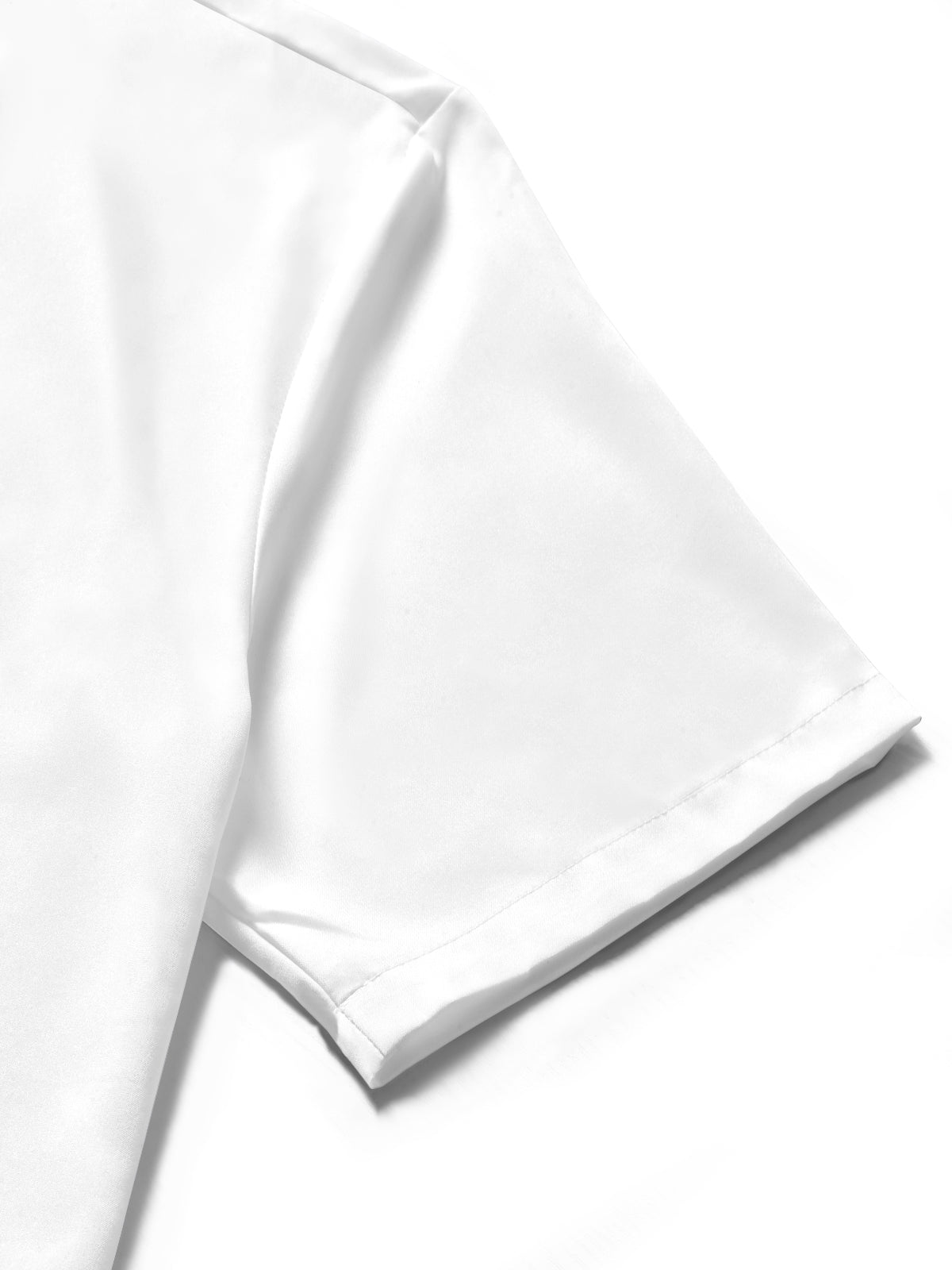 Palm Print Men's Pocket Short Sleeve Shirts