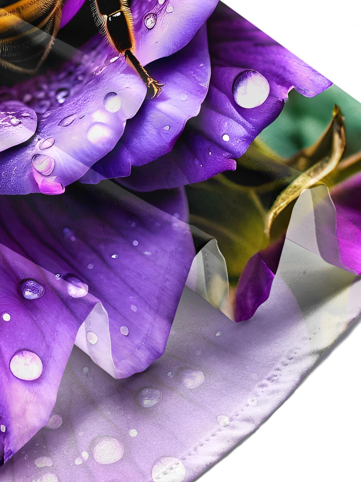 Bee Floral Men's Pocket Short Sleeve Shirts