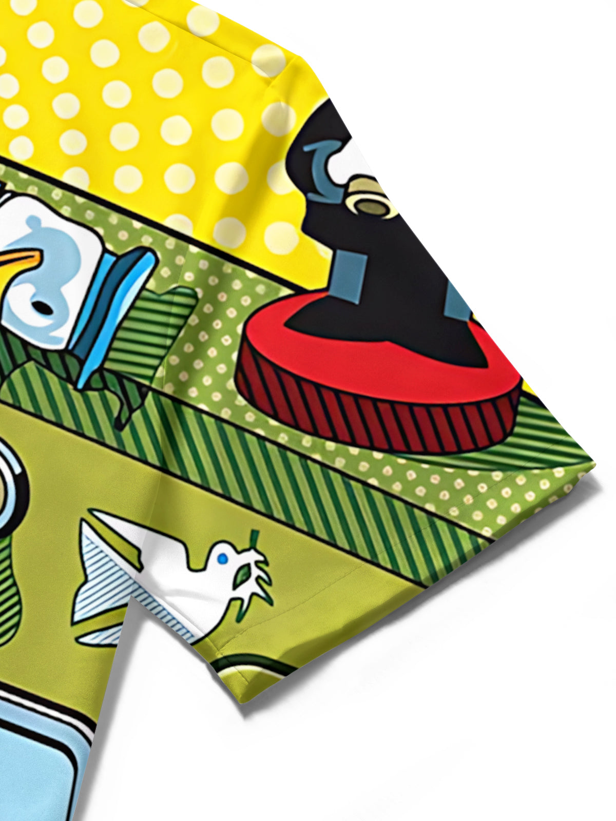 Hippie Art Print Men's Pocket Short Sleeve Shirts