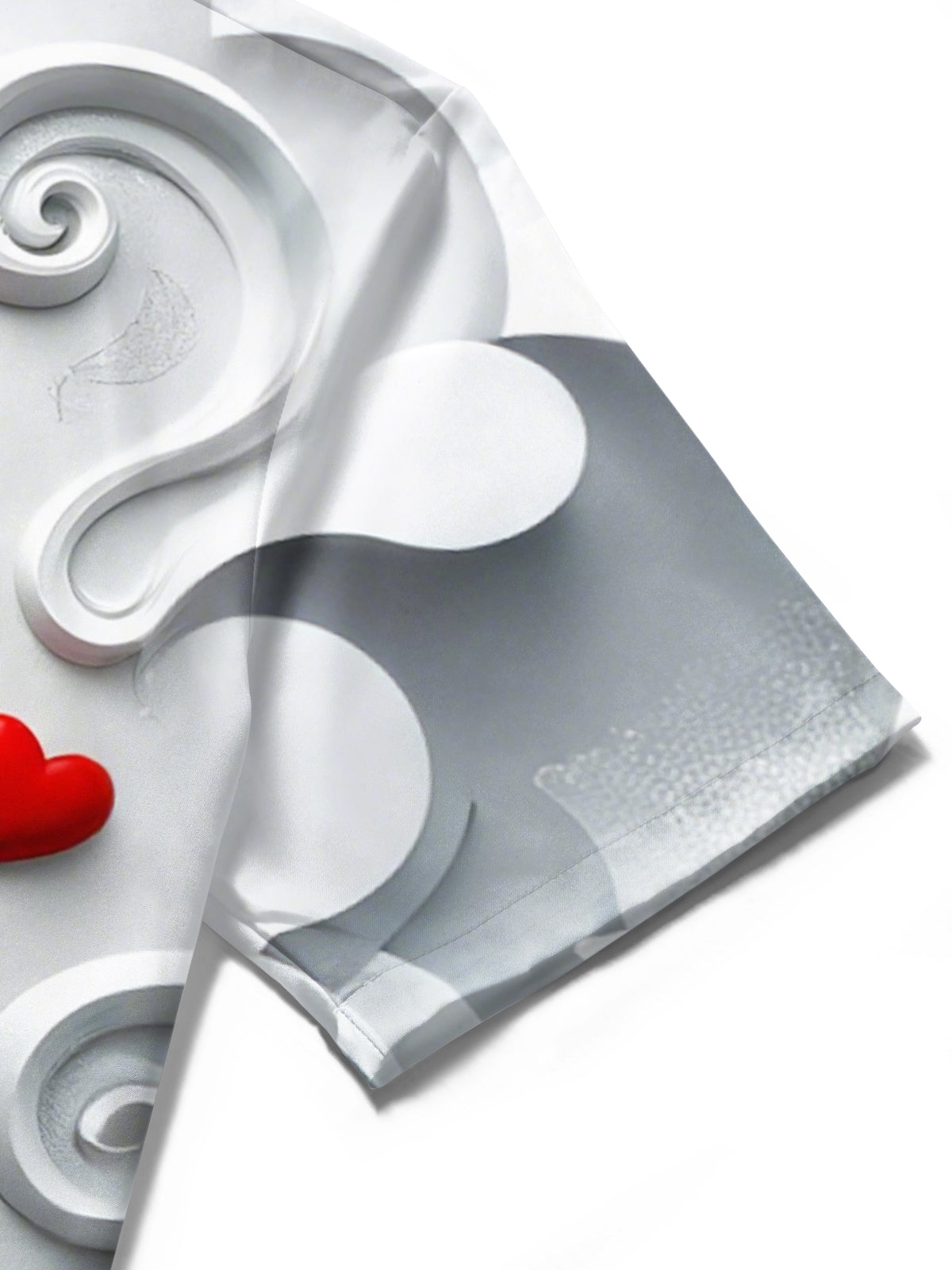 Lighthouse Heart Print Men's Pocket Short Sleeve Shirts