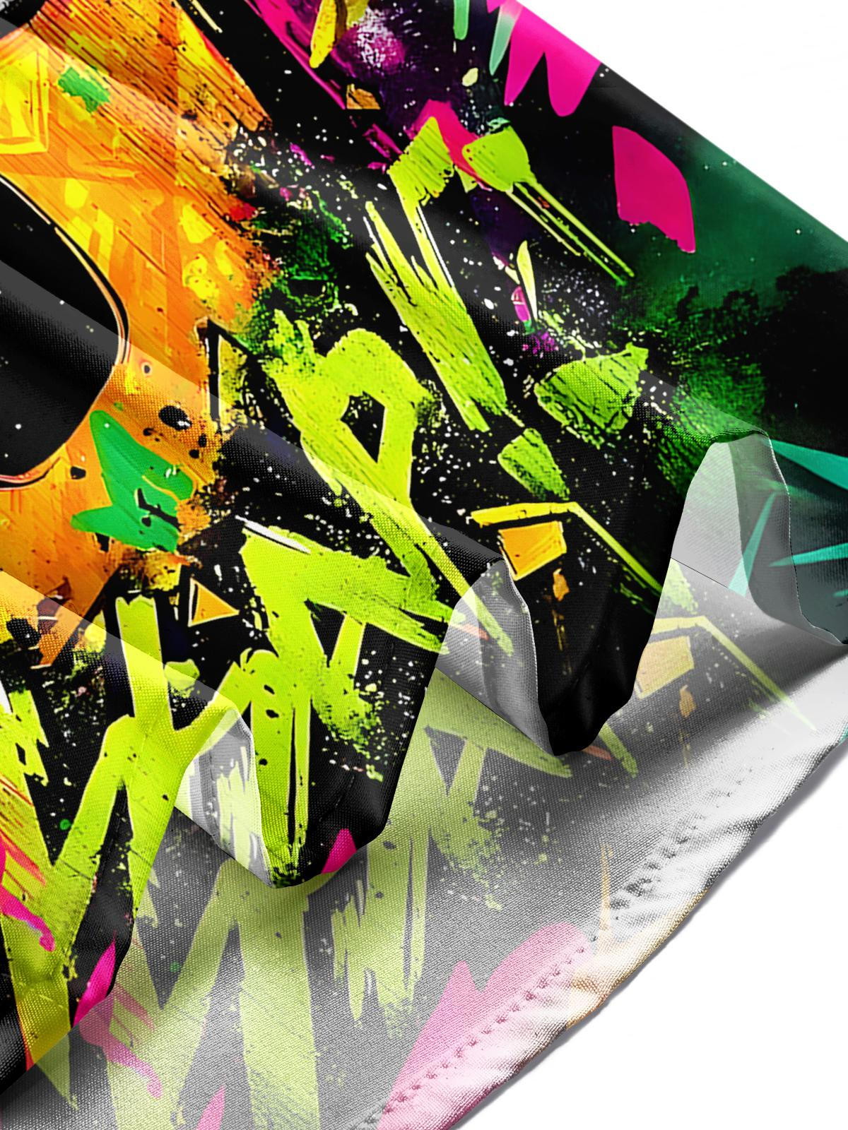 Funny Pineapple Men's Pocket Short Sleeve Shirts