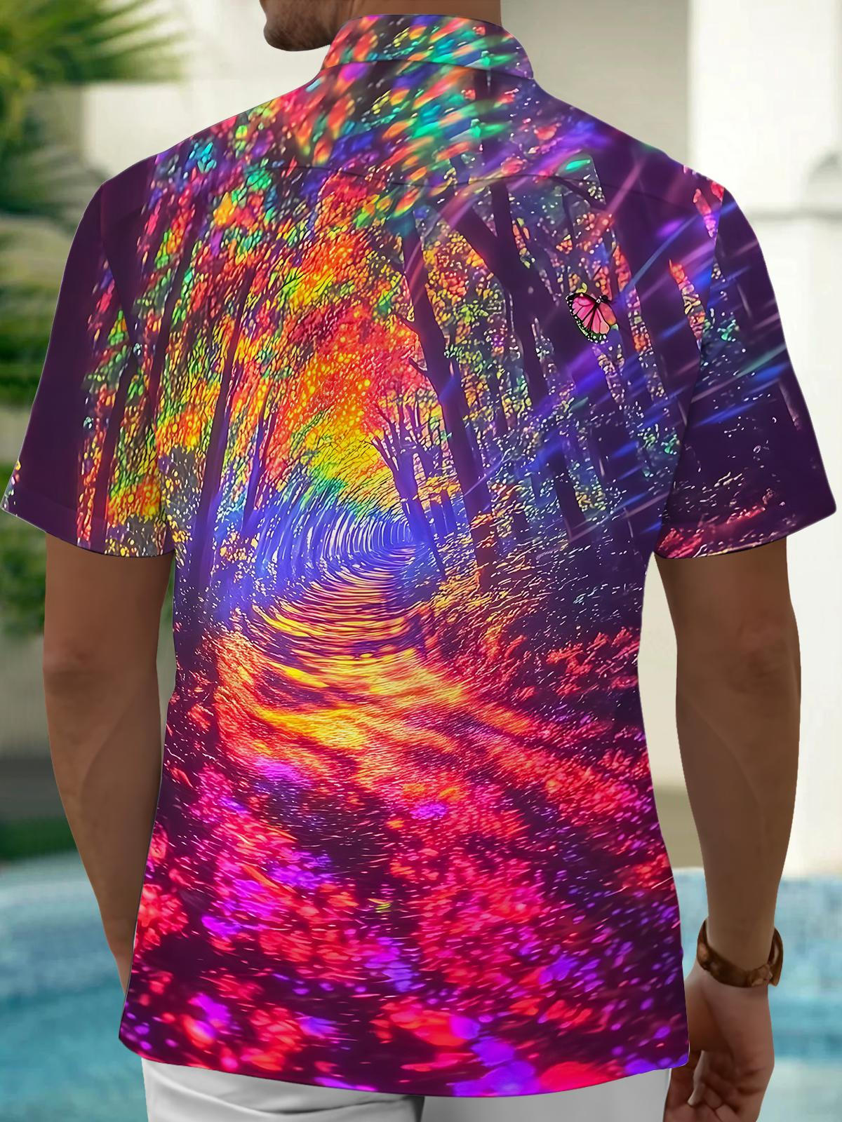 Forest Men's Pocket Short Sleeve Shirts