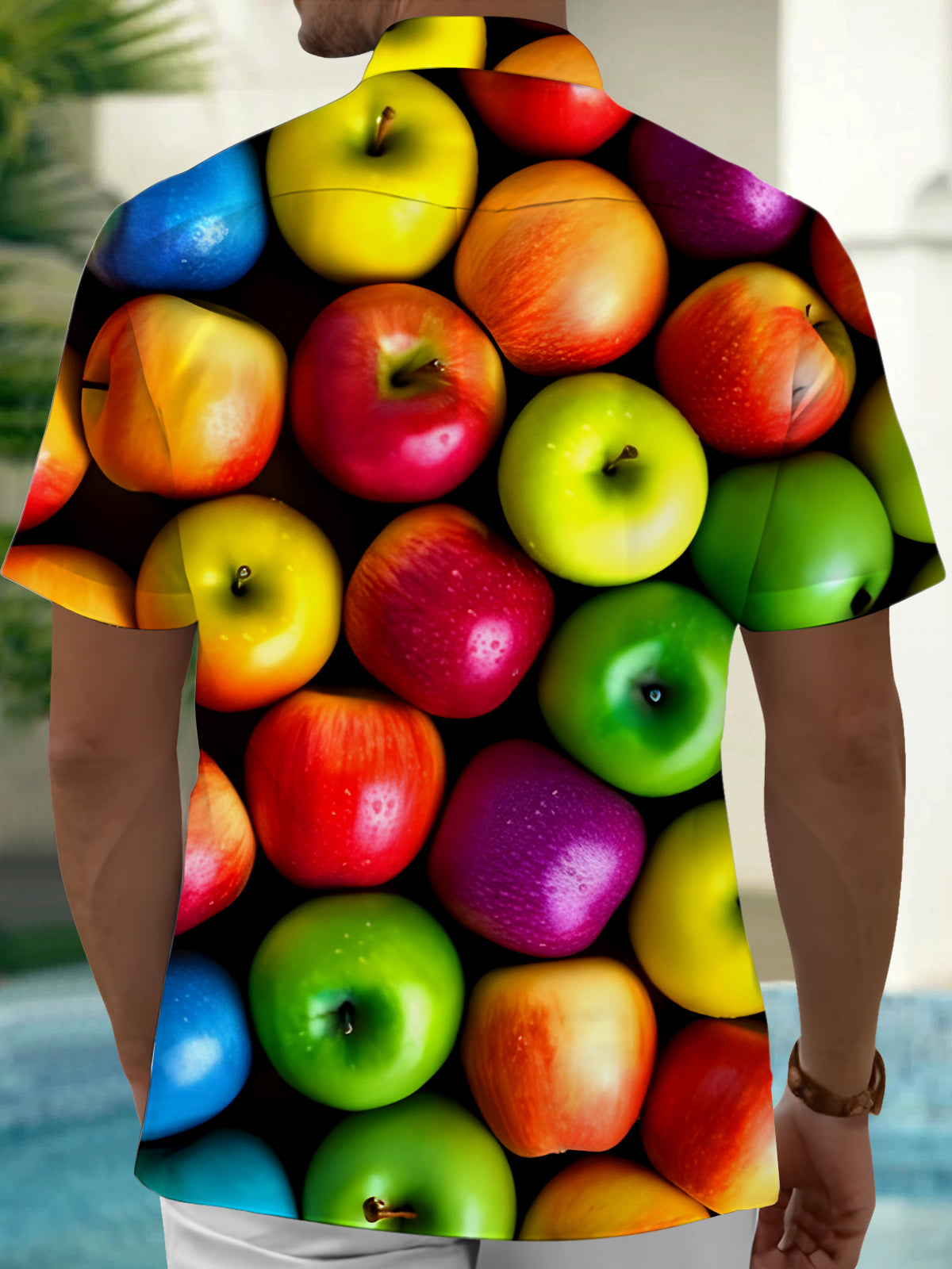 Apple Men's Pocket Short Sleeve Shirts