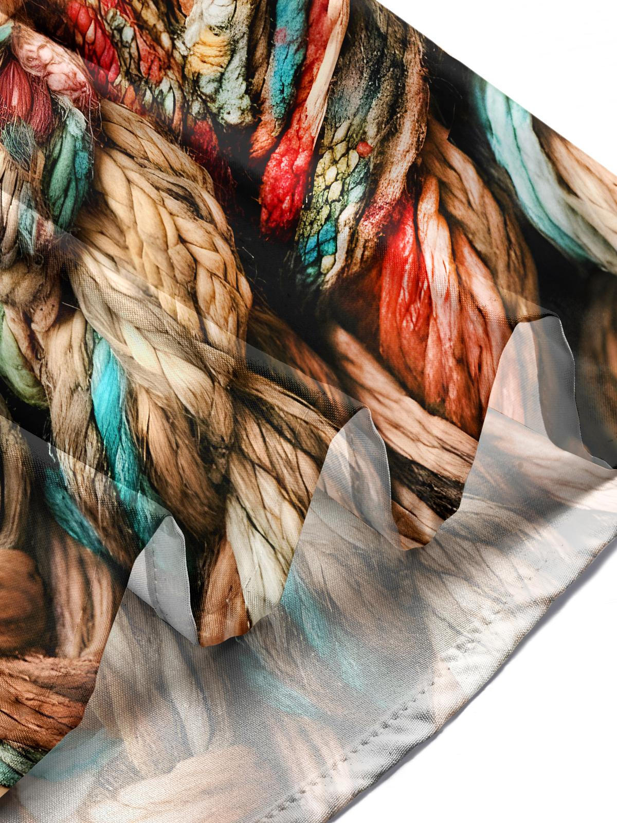 Hemp Rope Men's Pocket Long Sleeve Shirts