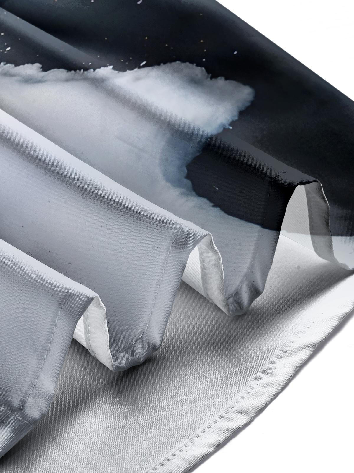 Swan Print Men's Pocket Short Sleeve Shirts