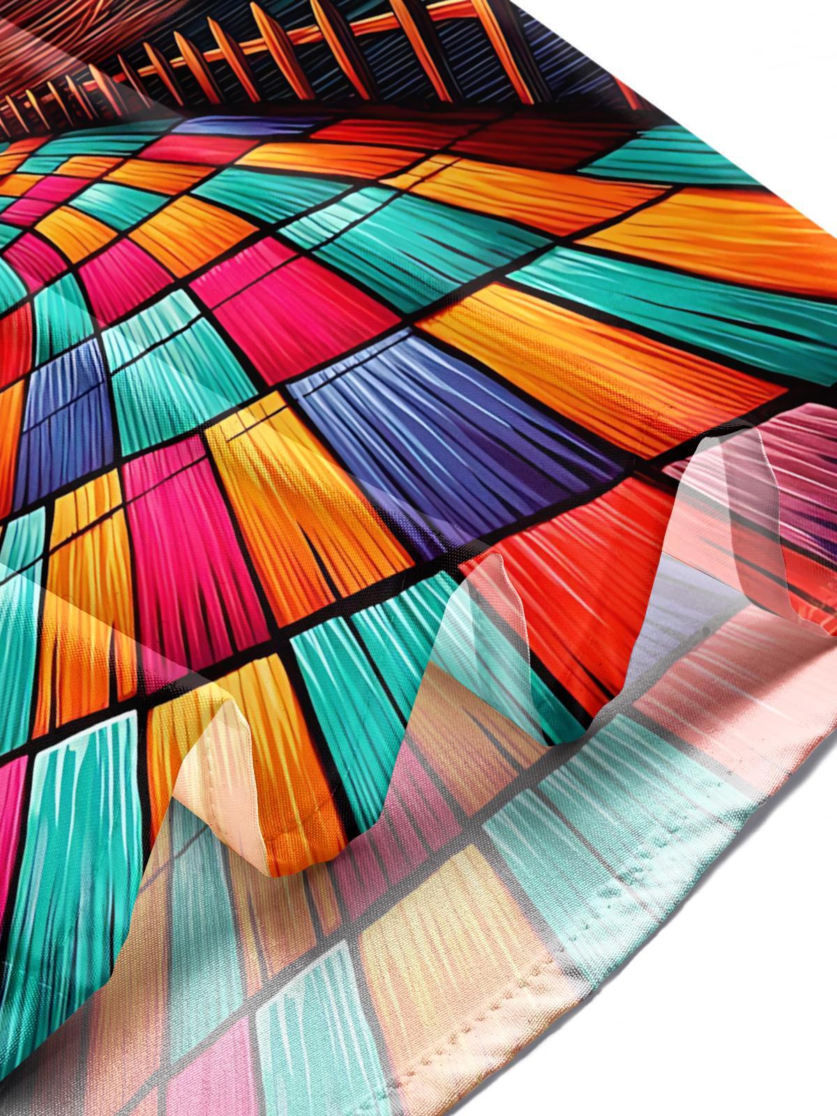 Christmas Lights Art Print Men's Pocket Short Sleeve Shirts