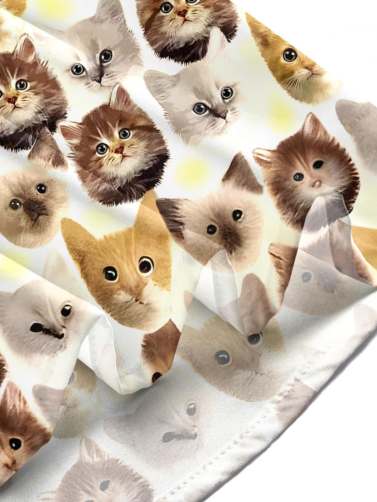 Cat Men's Pocket Short Sleeve Shirts