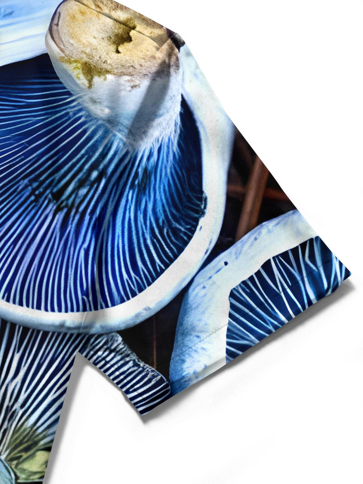 Mushroom Men's Pocket Short Sleeve Shirts