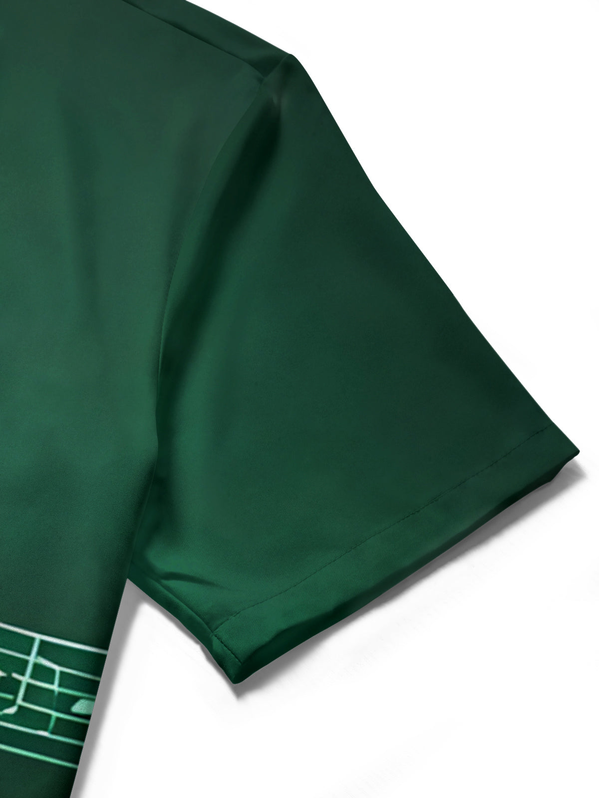 Musical Note Print Men's Pocket Short Sleeve Shirts