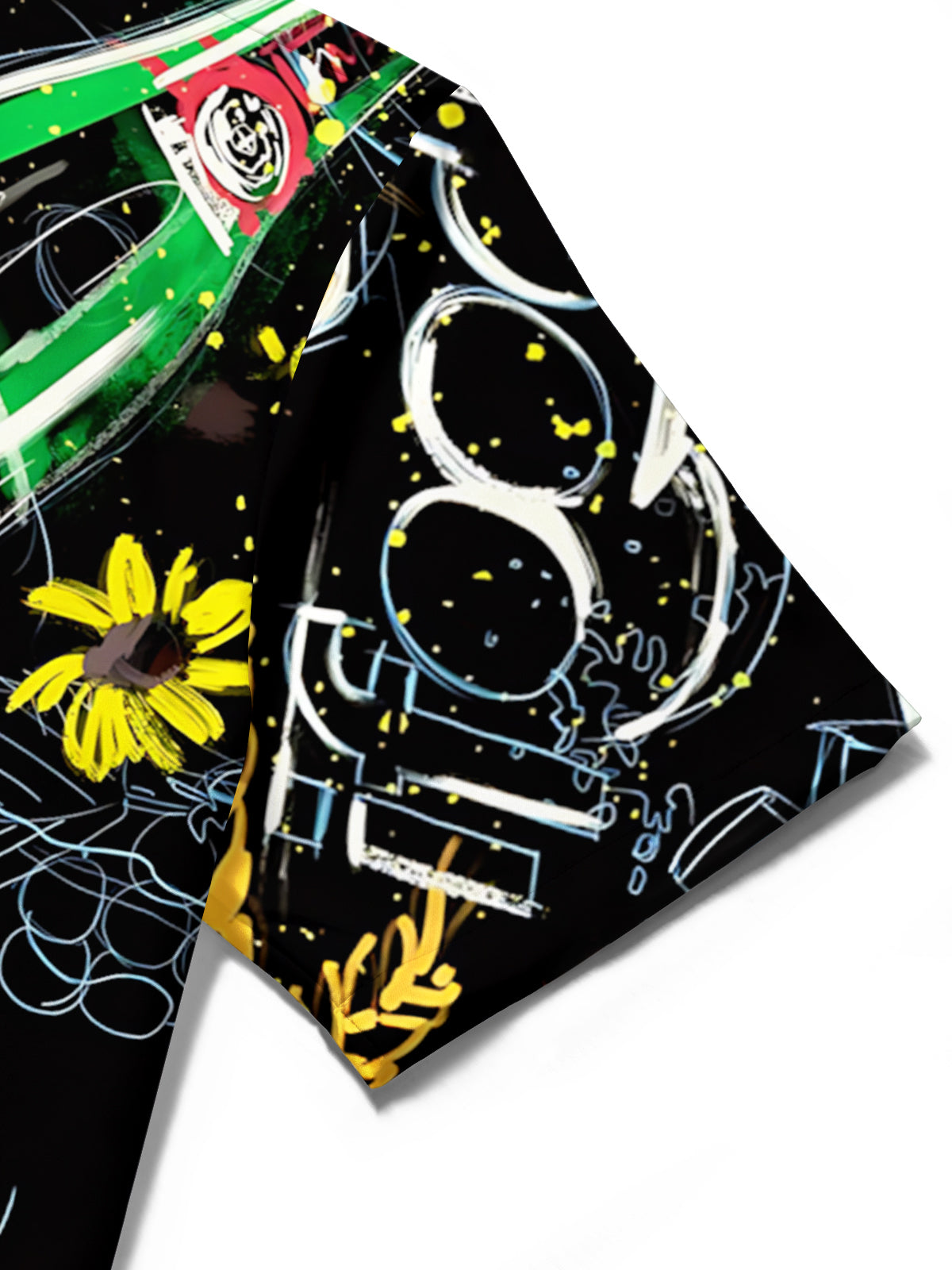 Beer Print Men's Pocket Short Sleeve Shirts