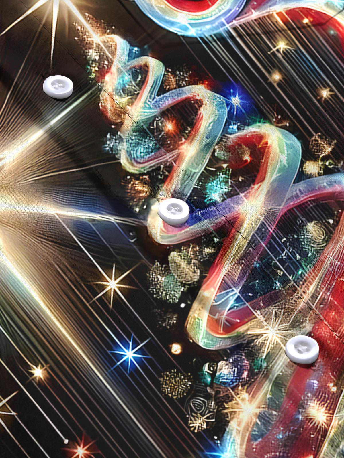 Christmas Men's Pocket Long Sleeve Shirts