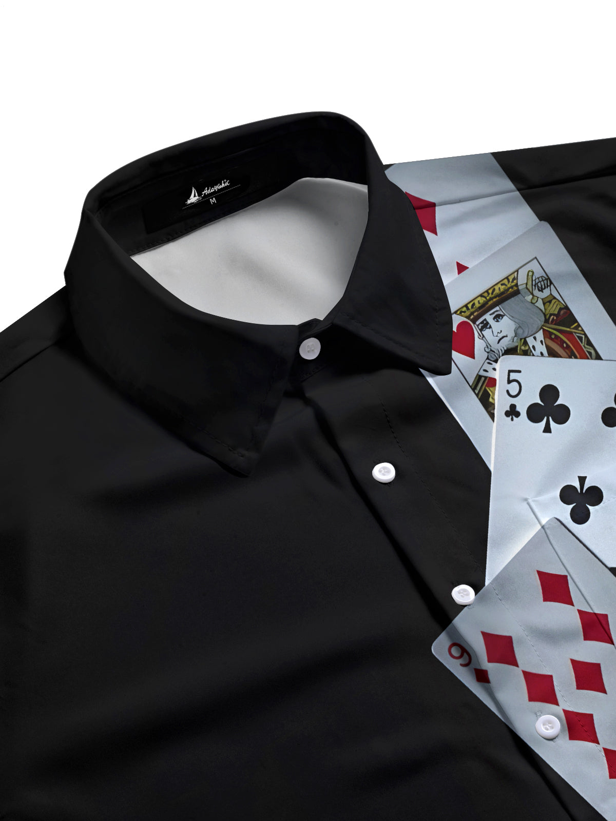 Poker Men's Pocket Short Sleeve Shirts