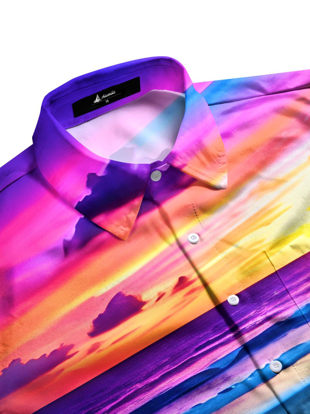 Hawaiian Cocktail Men's Pocket Short Sleeve Shirts