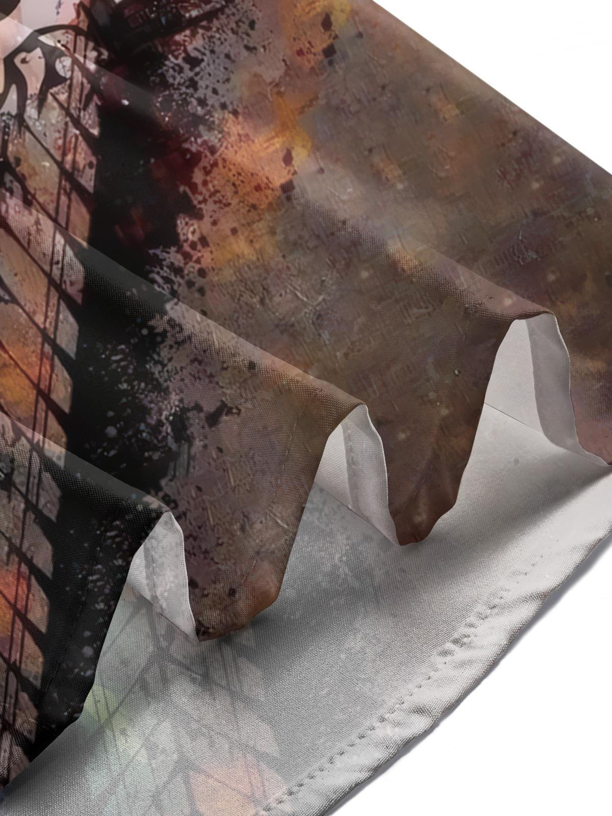 Car Print Men's Pocket Long Sleeve Shirts