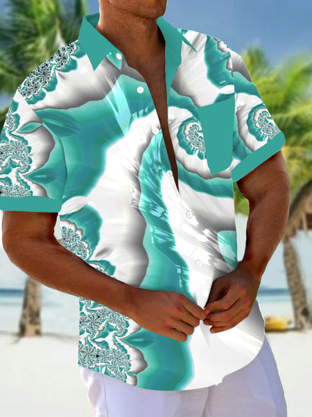 Regular Fit Short Sleeve Shirt - Abstract