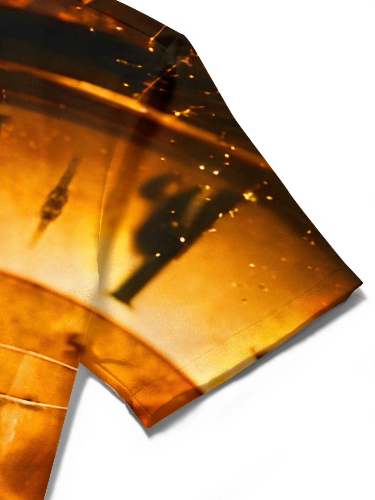 Festive Champagne Fireworks Countdown Clock Men's Pocket Short Sleeve Shirts