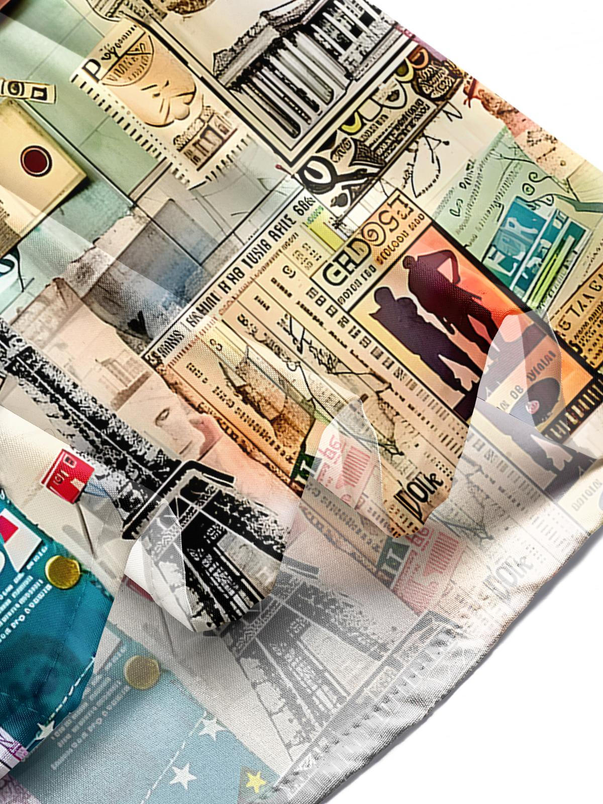 Vacation Travel Airplane Men's Pocket Short Sleeve Shirts