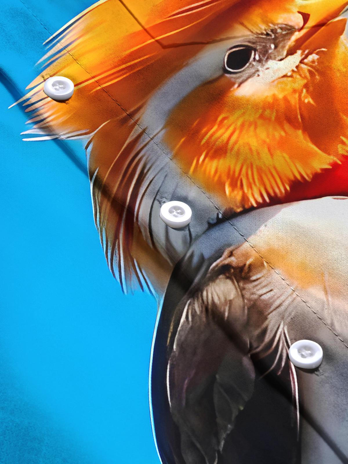 Bird Men's Pocket Short Sleeve Shirts